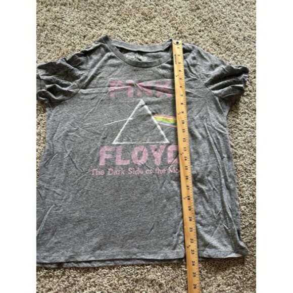 Pink Floyd Womens Gray Graphic Print The Dark Side of the Moon Band Tee Size XL - Picture 8 of 11